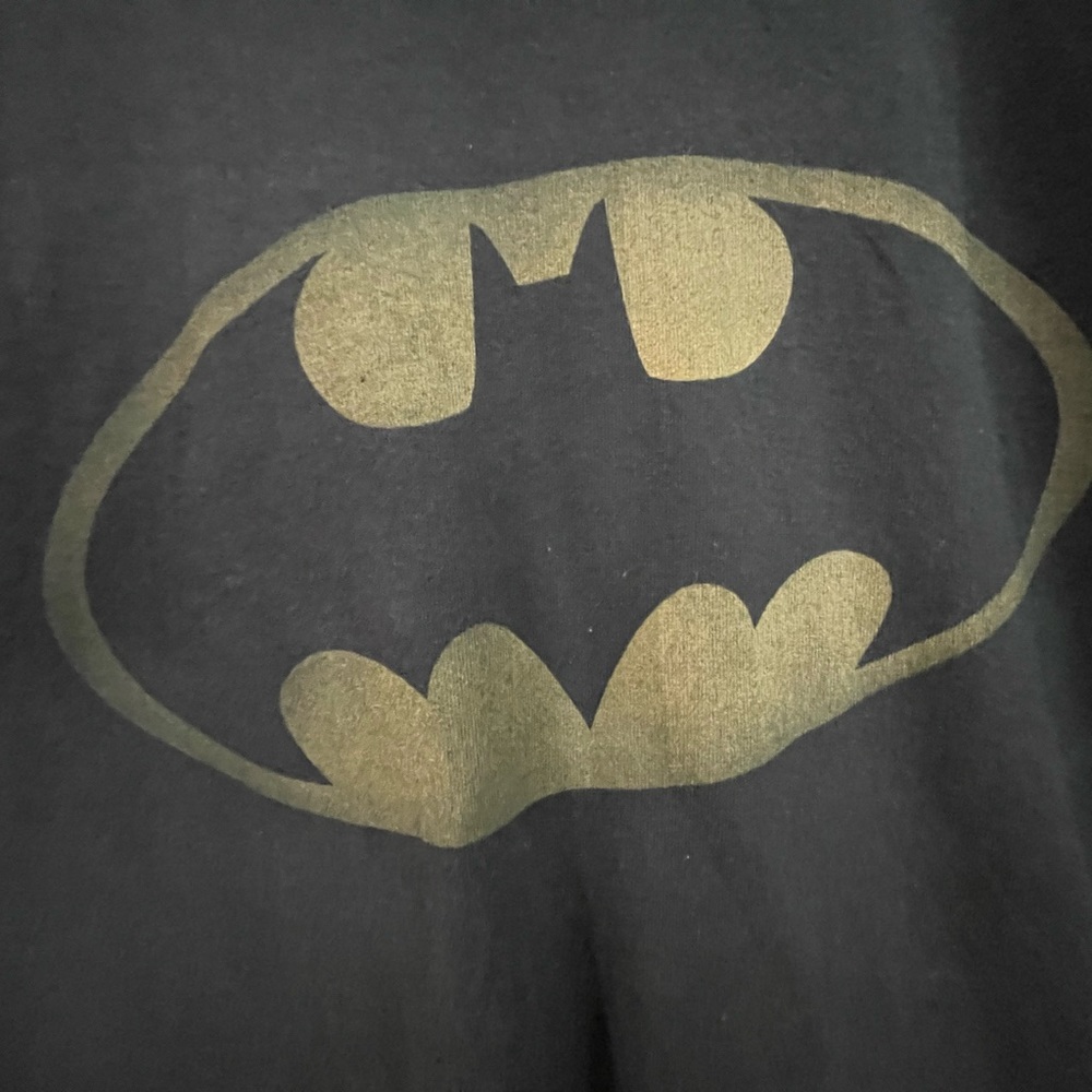 Batman Black Short Sleeve Tee Shirt Cotton Size XL - Picture 2 of 7